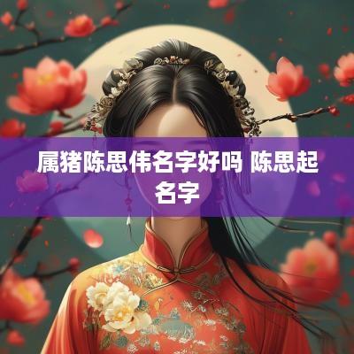 属猪陈思伟名字好吗 陈思起名字
