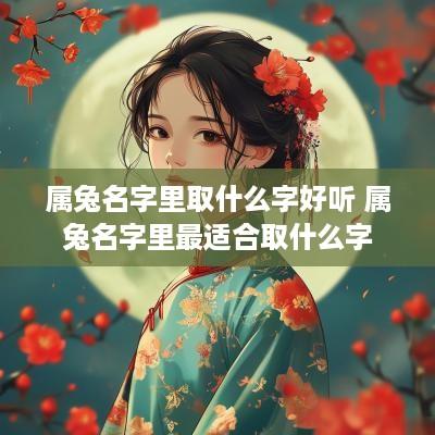 属兔名字里取什么字好听 属兔名字里最适合取什么字