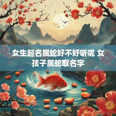 女生起名属蛇好不好听呢 女孩子属蛇取名字
