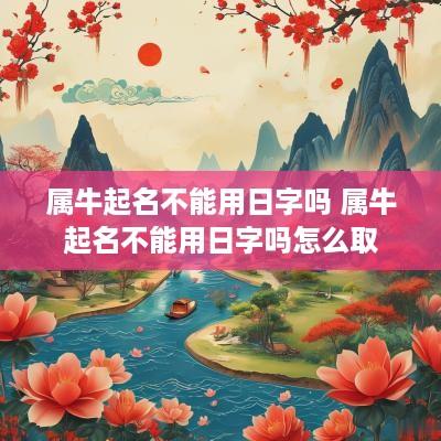 属牛起名不能用日字吗 属牛起名不能用日字吗怎么取