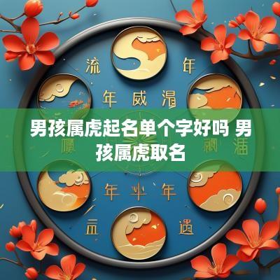 男孩属虎起名单个字好吗 男孩属虎取名