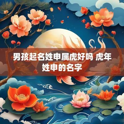 男孩起名姓申属虎好吗 蛇年姓申的名字