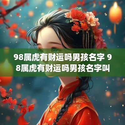 98属虎有财运吗男孩名字 98属虎有财运吗男孩名字叫什么