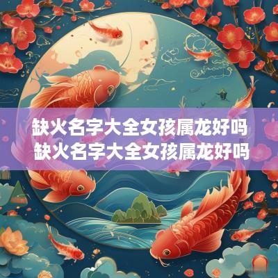 缺火名字大全女孩属龙好吗 缺火名字大全女孩属龙好吗