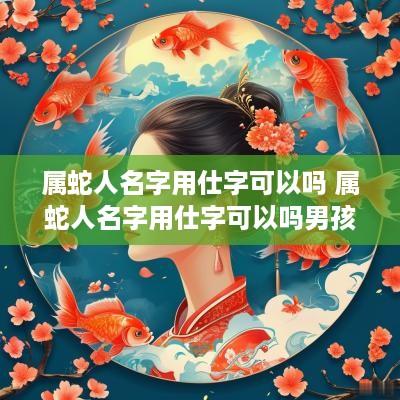 属蛇人名字用仕字可以吗 属蛇人名字用仕字可以吗男孩