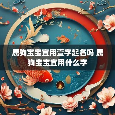 属狗宝宝宜用萱字起名吗 属狗宝宝宜用什么字