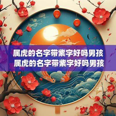 属虎的名字带紫字好吗男孩 属虎的名字带紫字好吗男孩子
