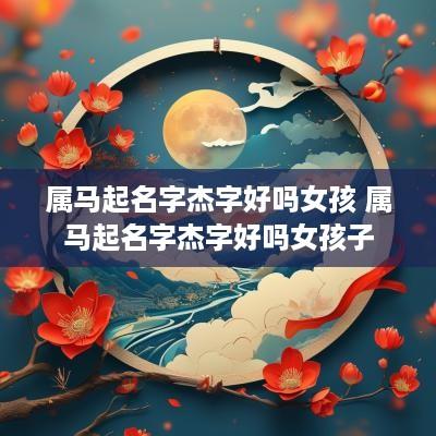 属马起名字杰字好吗女孩 属马起名字杰字好吗女孩子