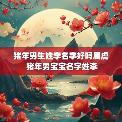 猪年男生姓李名字好吗属虎 猪年男宝宝名字姓李