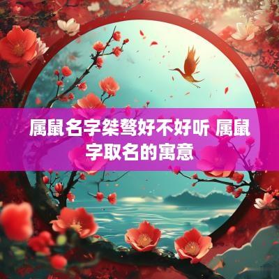 属鼠名字桀骜好不好听 属鼠字取名的寓意