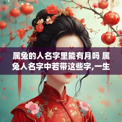 属兔的人名字里能有月吗 属兔人名字中若带这些字,一生大富大贵