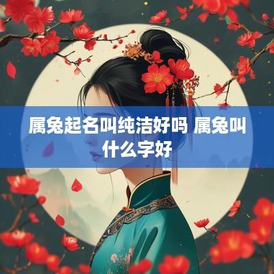 属兔起名叫纯洁好吗 属兔叫什么字好