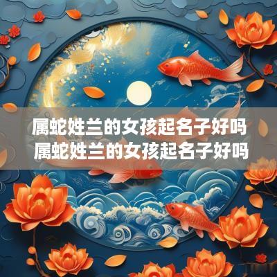 属蛇姓兰的女孩起名子好吗 属蛇姓兰的女孩起名子好吗