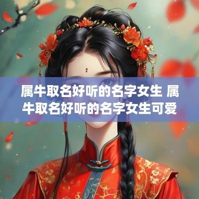 属牛取名好听的名字女生 属牛取名好听的名字女生可爱