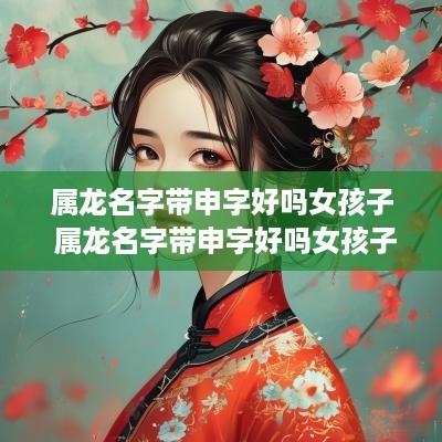 属龙名字带申字好吗女孩子 属龙名字带申字好吗女孩子取名
