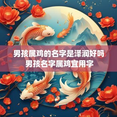 男孩属鸡的名字是泽润好吗 男孩名字属鸡宜用字