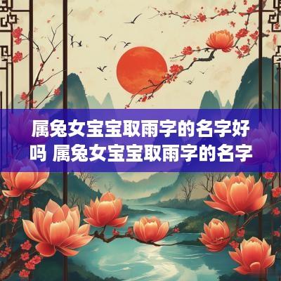 属兔女宝宝取雨字的名字好吗 属兔女宝宝取雨字的名字好吗怎么取