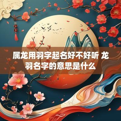 属龙用羽字起名好不好听 龙羽名字的意思是什么