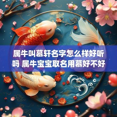 属牛叫慕轩名字怎么样好听吗 属牛宝宝取名用慕好不好