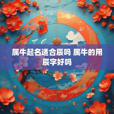 属牛起名适合辰吗 属牛的用辰字好吗