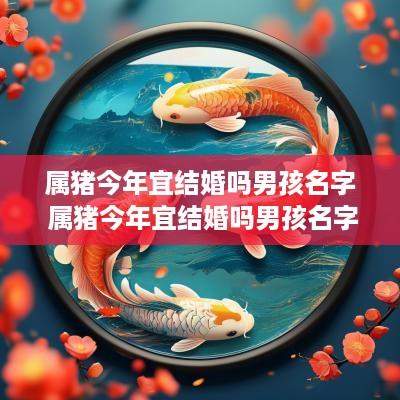 属猪今年宜结婚吗男孩名字 属猪今年宜结婚吗男孩名字叫什么