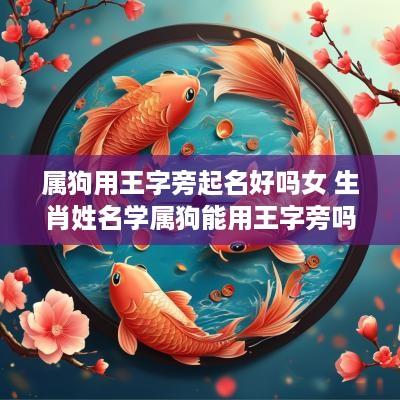 属狗用王字旁起名好吗女 生肖姓名学属狗能用王字旁吗