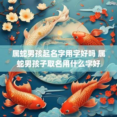 属蛇男孩起名字用字好吗 属蛇男孩子取名用什么字好