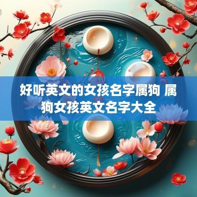 好听英文的女孩名字属狗 属狗女孩英文名字大全 好听英文的女孩名字属狗 属狗女孩英文名字大全