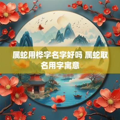 属蛇用桦字名字好吗 属蛇取名用字寓意