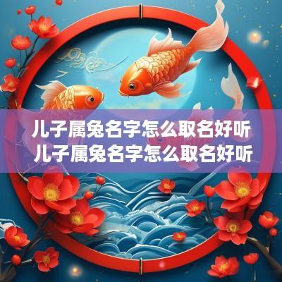 儿子属兔名字怎么取名好听 儿子属兔名字怎么取名好听点