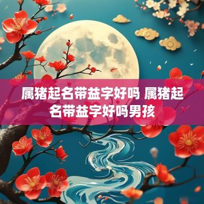 属猪起名带益字好吗 属猪起名带益字好吗男孩