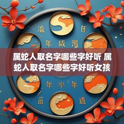 属蛇人取名字哪些字好听 属蛇人取名字哪些字好听女孩