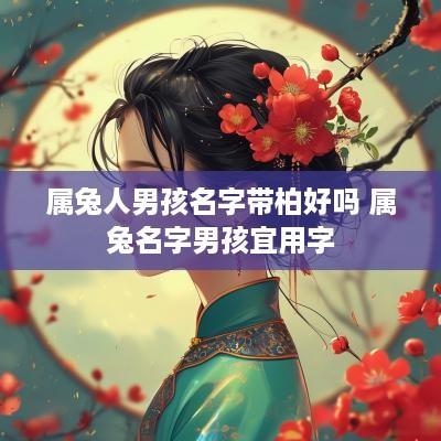 属兔人男孩名字带柏好吗 属兔名字男孩宜用字