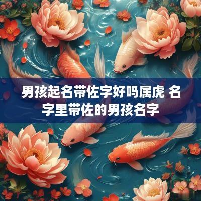 男孩起名带佐字好吗属虎 名字里带佐的男孩名字