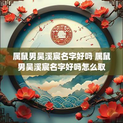 属鼠男吴溪宸名字好吗 属鼠男吴溪宸名字好吗怎么取