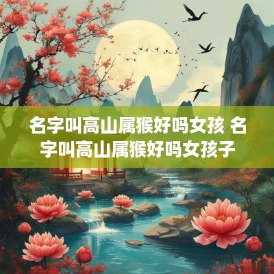 名字叫高山属猴好吗女孩 名字叫高山属猴好吗女孩子