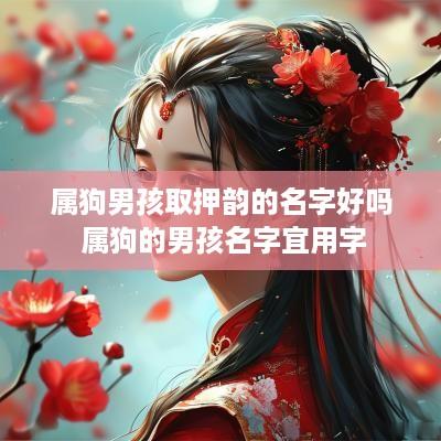 属狗男孩取押韵的名字好吗 属狗的男孩名字宜用字