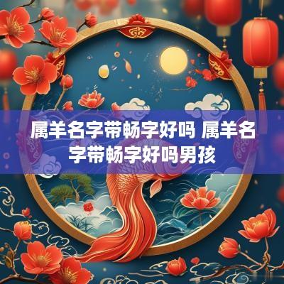 属羊名字带畅字好吗 属羊名字带畅字好吗男孩