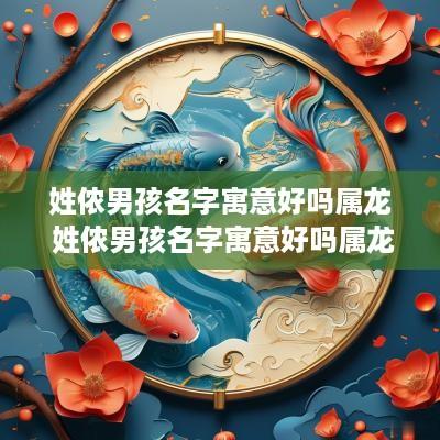 姓侬男孩名字寓意好吗属龙 姓侬男孩名字寓意好吗属龙女孩