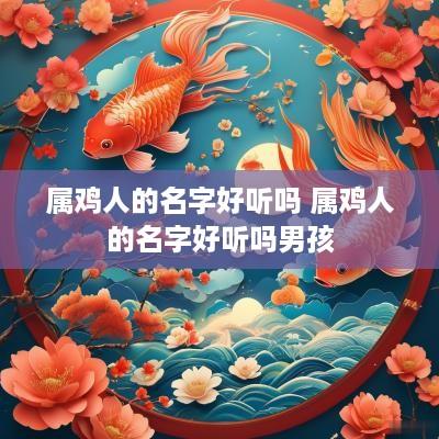属鸡人的名字好听吗 属鸡人的名字好听吗男孩