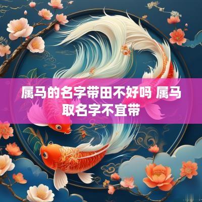 属马的名字带田不好吗 属马取名字不宜带
