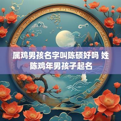属鸡男孩名字叫陈硕好吗 姓陈鸡年男孩子起名