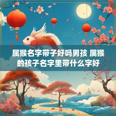 属猴名字带子好吗男孩 属猴的孩子名字里带什么字好