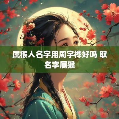 属猴人名字用周宇桦好吗 取名字属猴