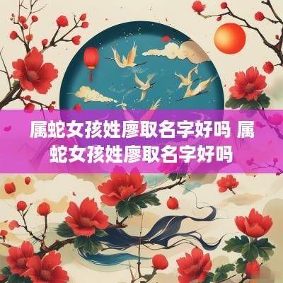 属蛇女孩姓廖取名字好吗 属蛇女孩姓廖取名字好吗