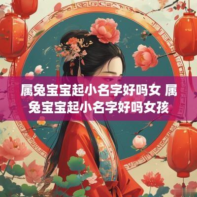 属兔宝宝起小名字好吗女 属兔宝宝起小名字好吗女孩