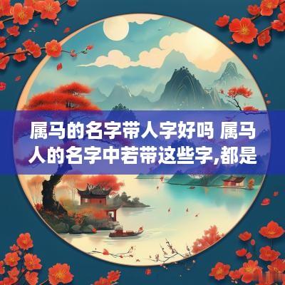 属马的名字带人字好吗 属马人的名字中若带这些字,都是有福之人!