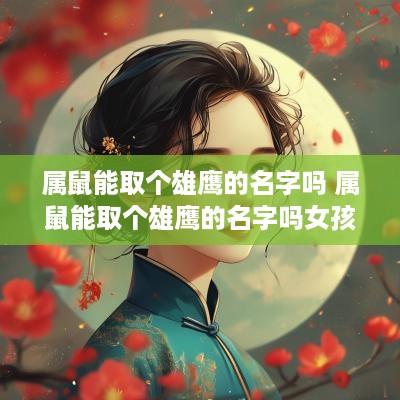 属鼠能取个雄鹰的名字吗 属鼠能取个雄鹰的名字吗女孩