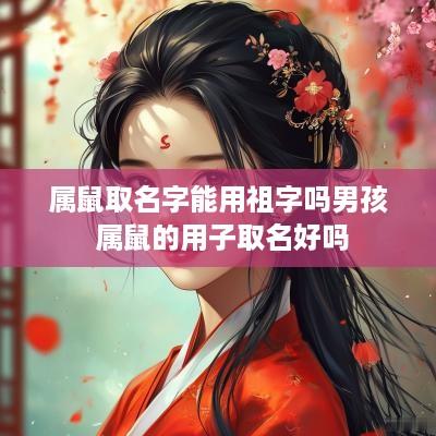 属鼠取名字能用祖字吗男孩 属鼠的用子取名好吗