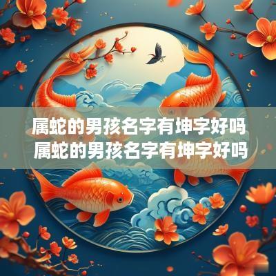 属蛇的男孩名字有坤字好吗 属蛇的男孩名字有坤字好吗